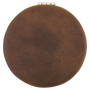 2.5" Rustic/Silver Leatherette Compact Mirror
