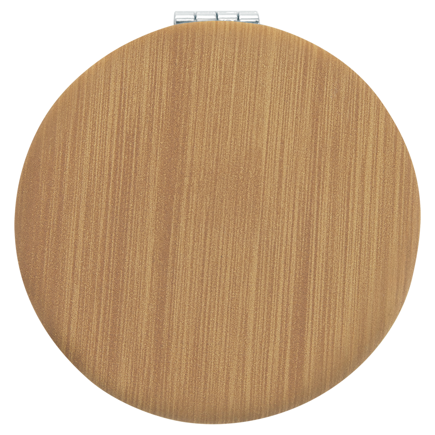 2.5" Bamboo Leatherette Compact Mirror