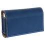 4.75" x 3.1" Blue/Silver Leatherette  Pill Box