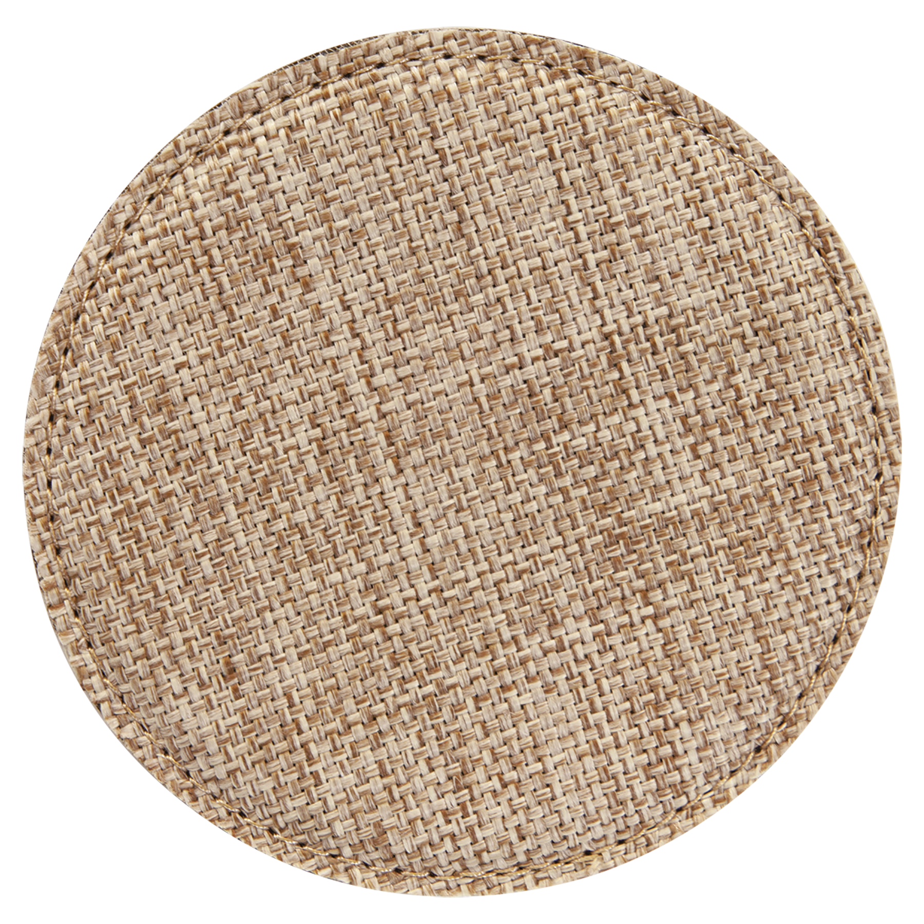 4" Round Sublimatable Burlap Coaster