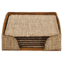 4" x 4" Sublimatable Burlap Square 6-Coaster Set