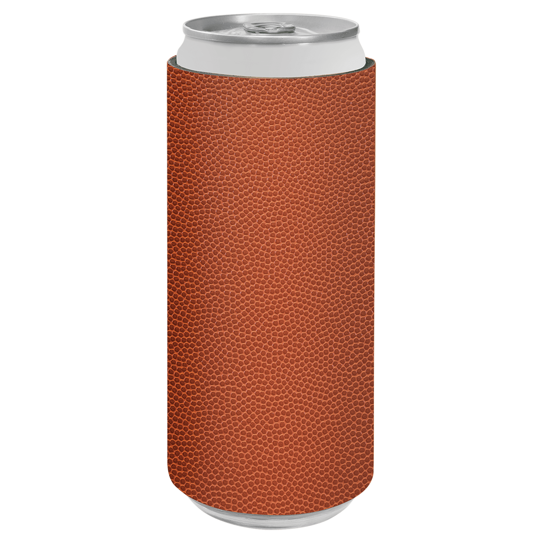 Basketball Leatherette Slim Beverage Holder