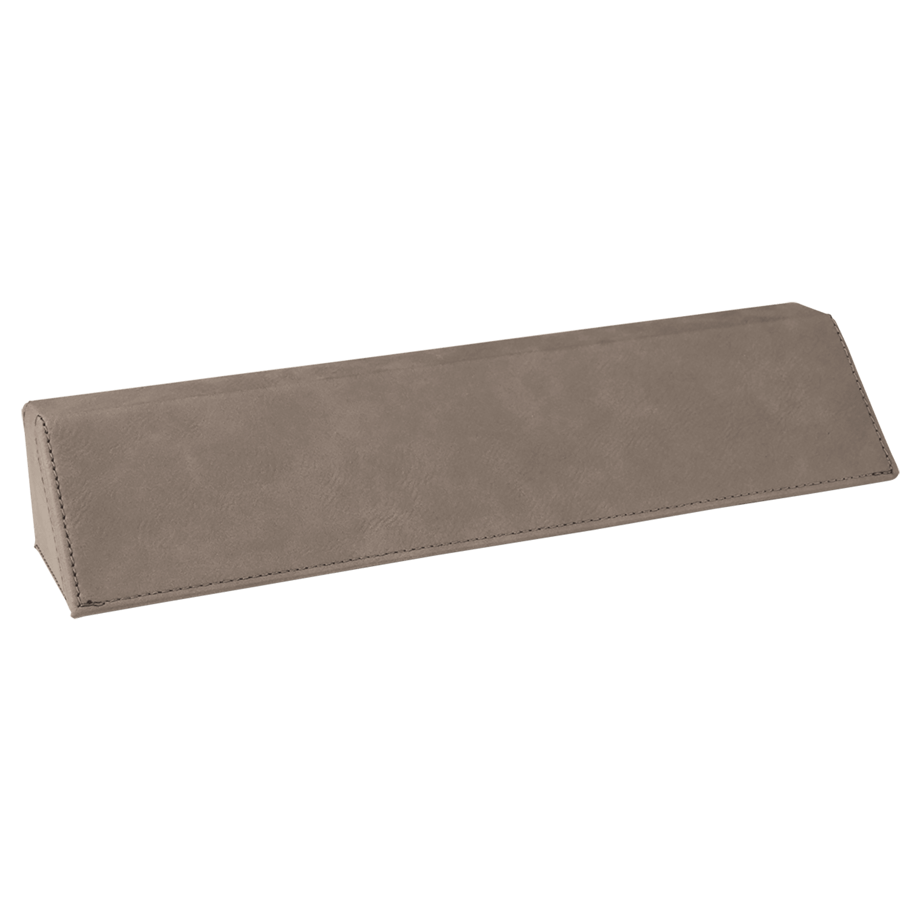 10.5" Gray Leatherette Desk Wedge
