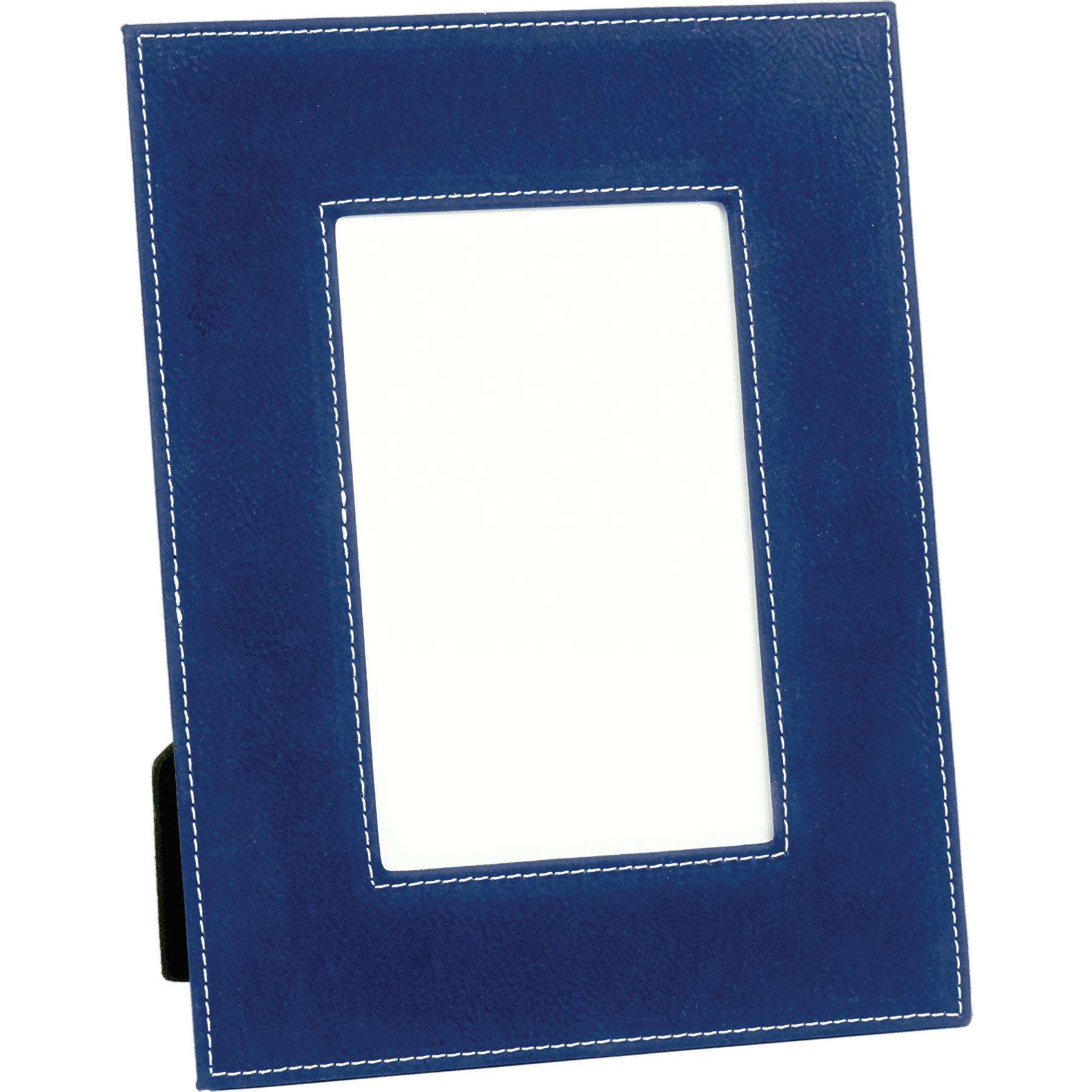 4" x 6" Blue/Silver Leatherette Photo Frame