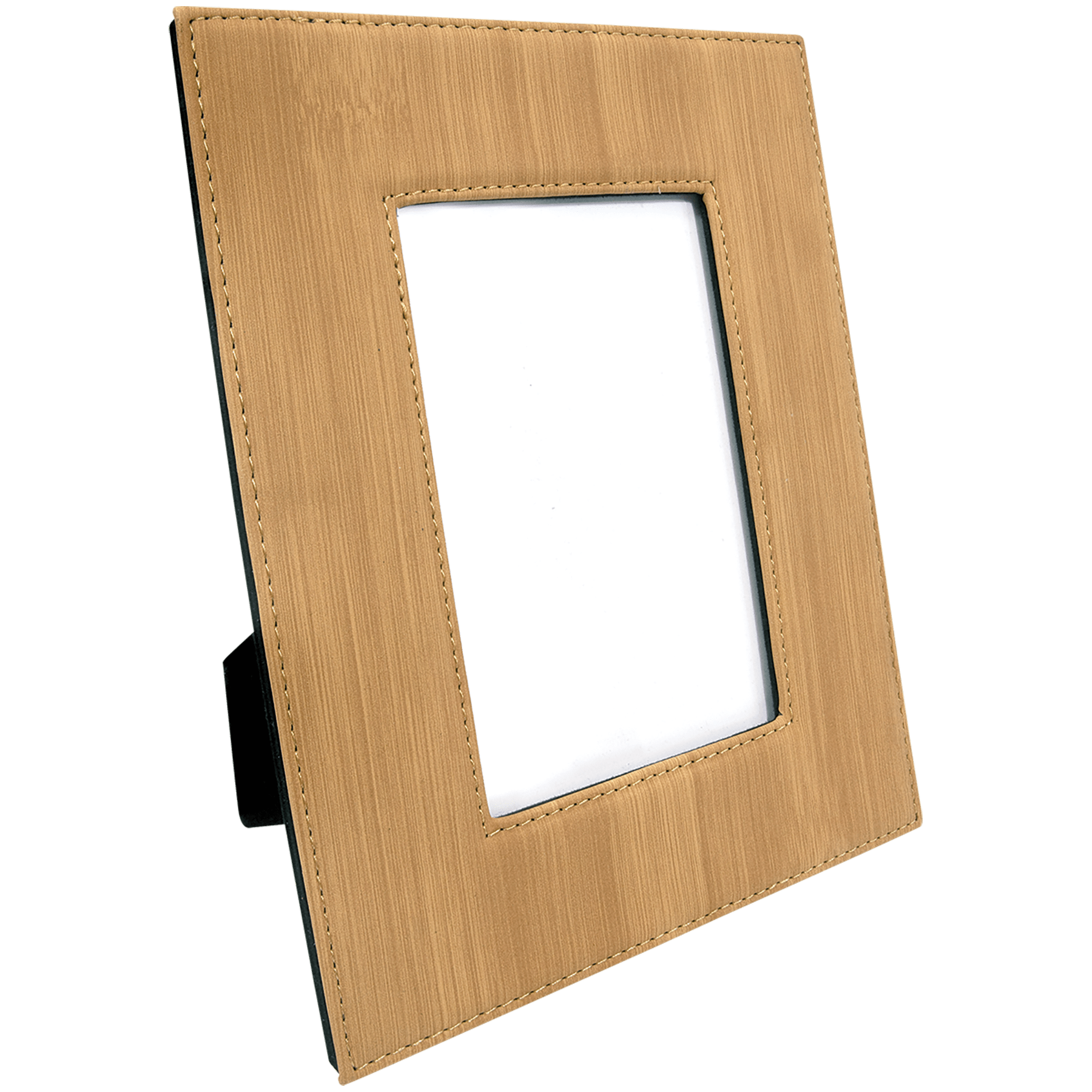 4" x 6" Bamboo Leatherette Photo Frame