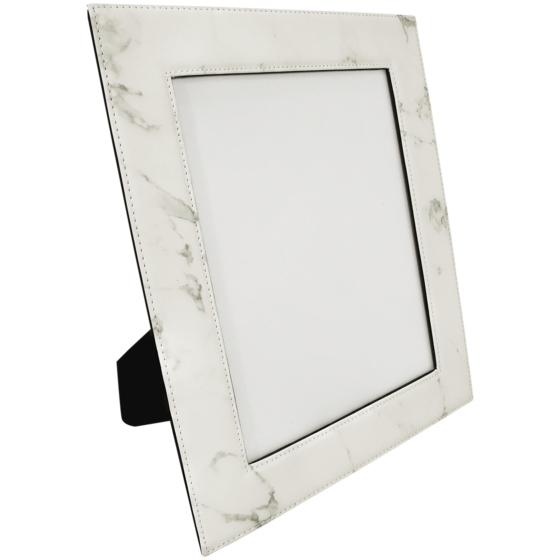 8" x 10" White Marble Leatherette Photo Frame