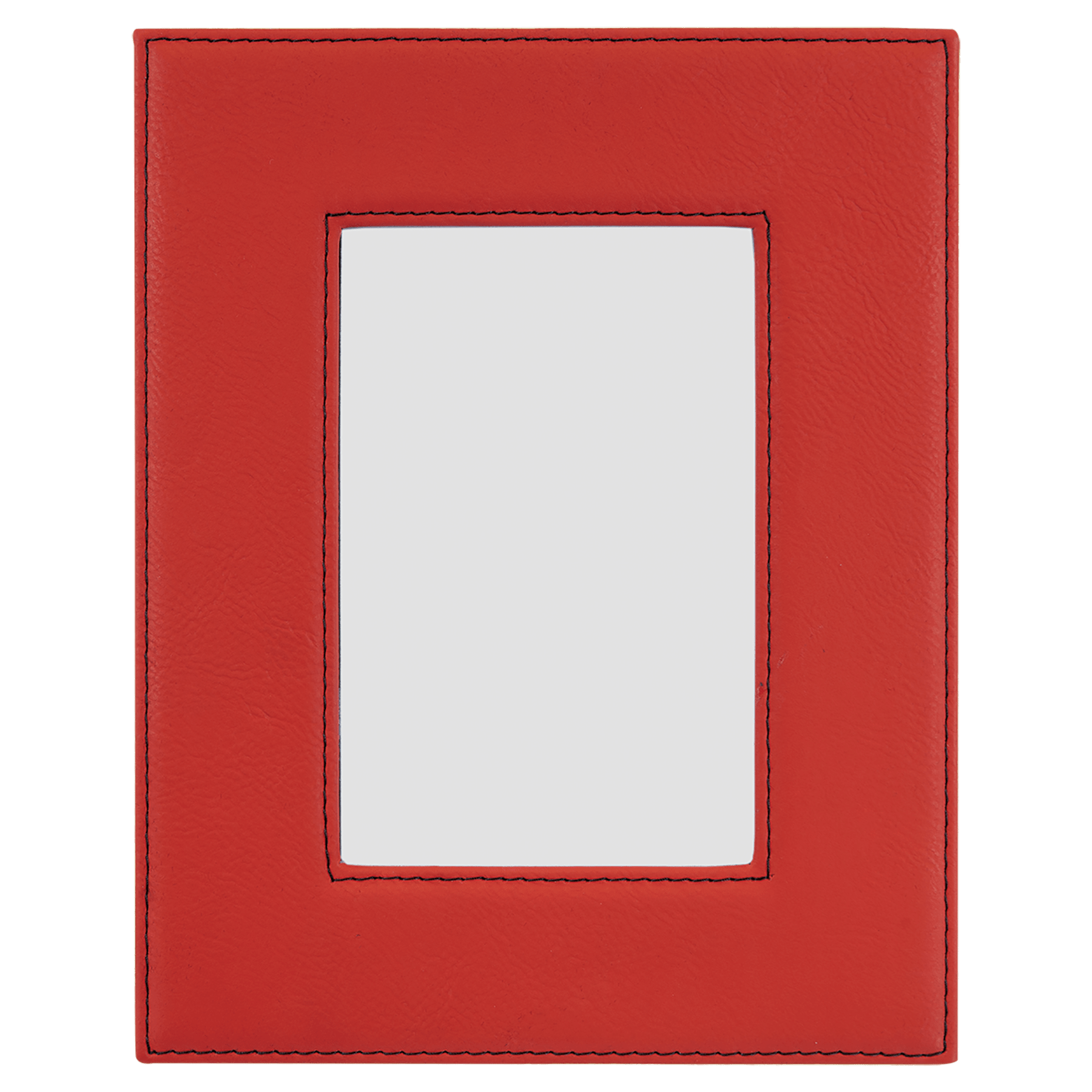 4" x 6" Red Leatherette Photo Frame