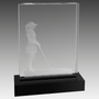 6.25" x 8" Crystal 3D Female Golf