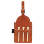 Basketball Leatherette Golf Bag Tag with 3 Wooden Tees