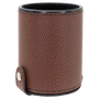 Football Leatherette Dice Cup with 5 Dice