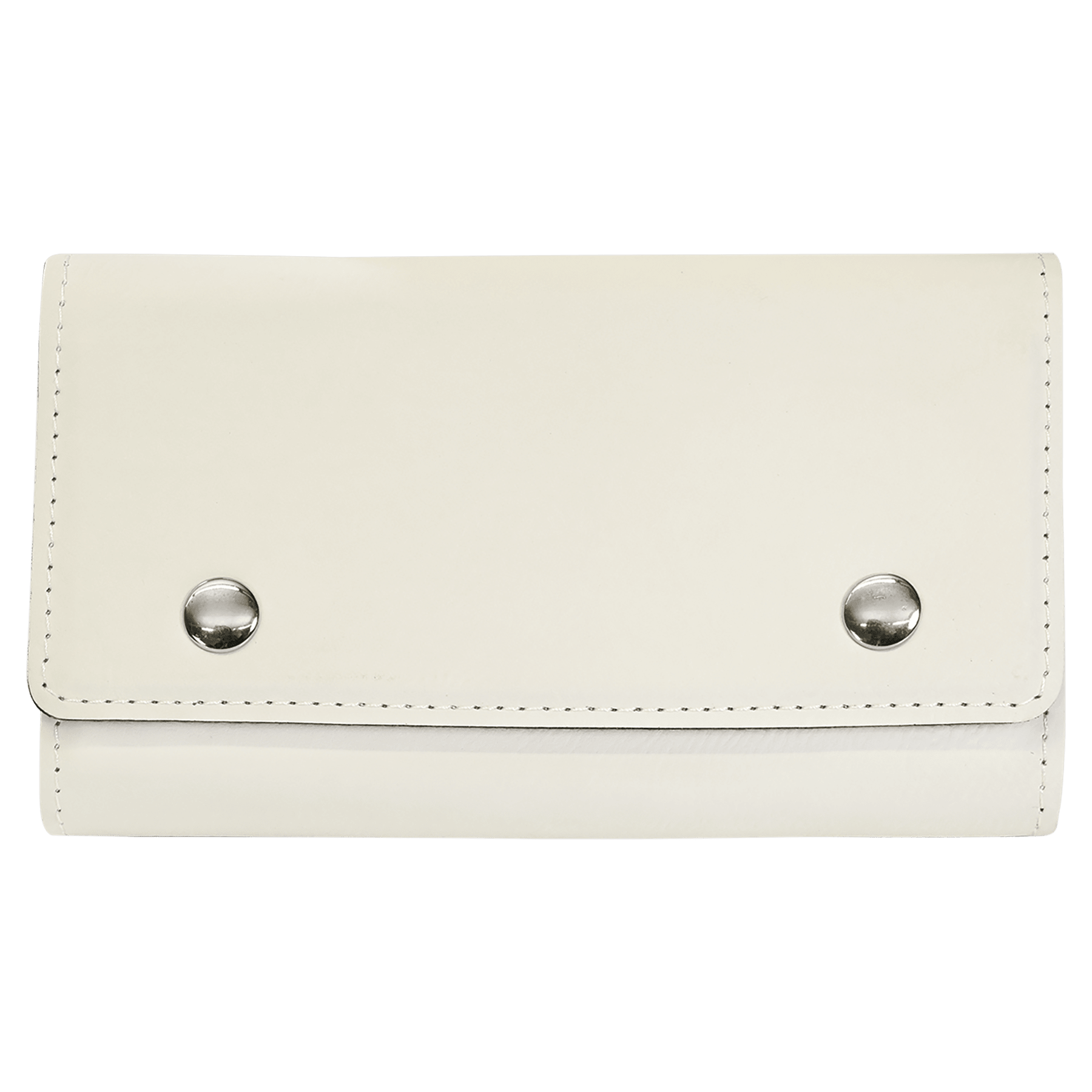 White Leatherette Card & Dice Set