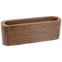 4.5" Walnut Wood Business Card Holder