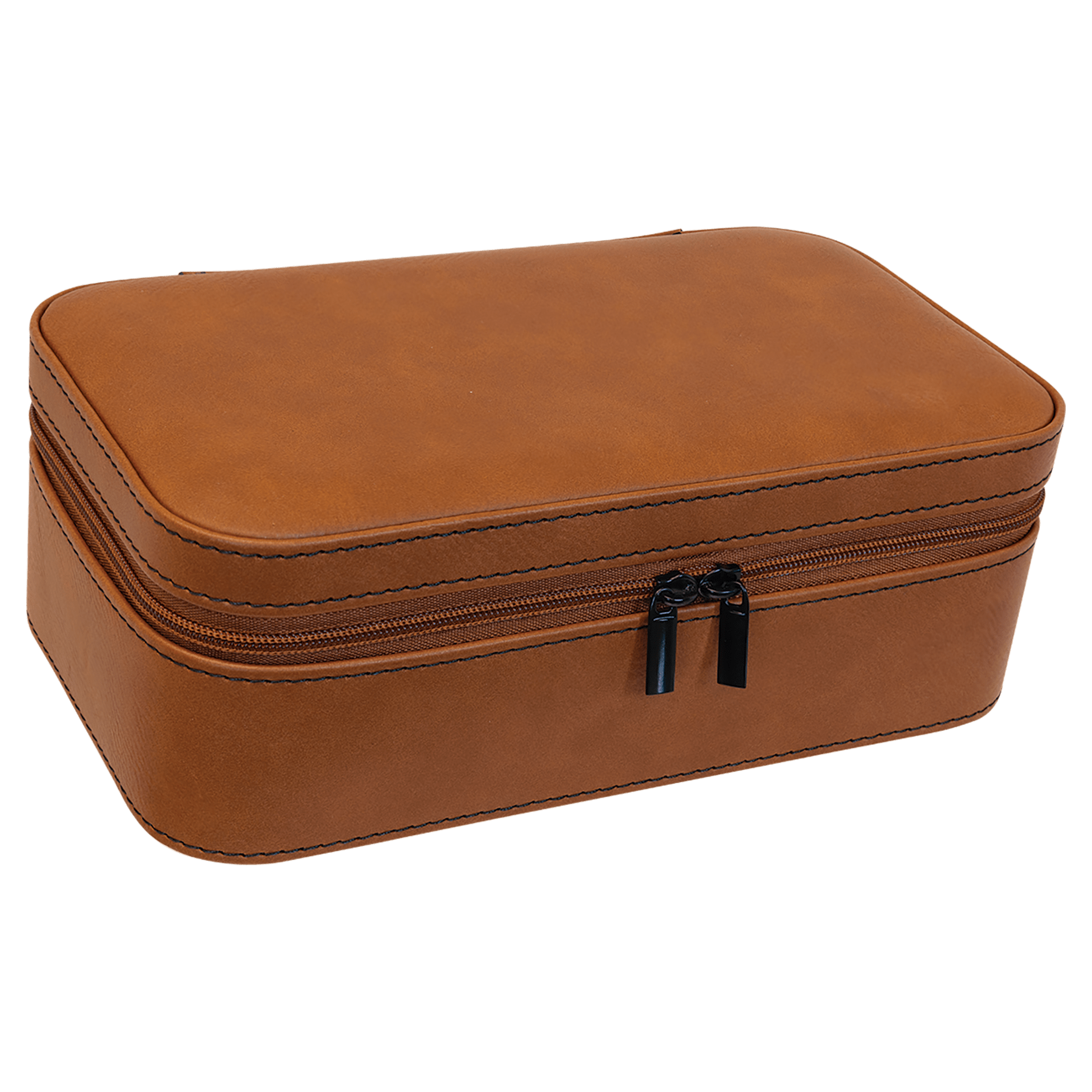 7.5" X 4.5" Rawhide Leatherette Jewelry Box