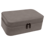 7.5" X 4.5" Gray Leatherette Jewelry Box