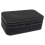 7.5" X 4.5" Black/Silver Leatherette Jewelry Box