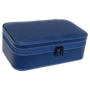 7.5" X 4.5" Blue/Silver Leatherette Jewelry Box