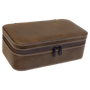 7.5" X 4.5" Rustic/Silver Leatherette Jewelry Box