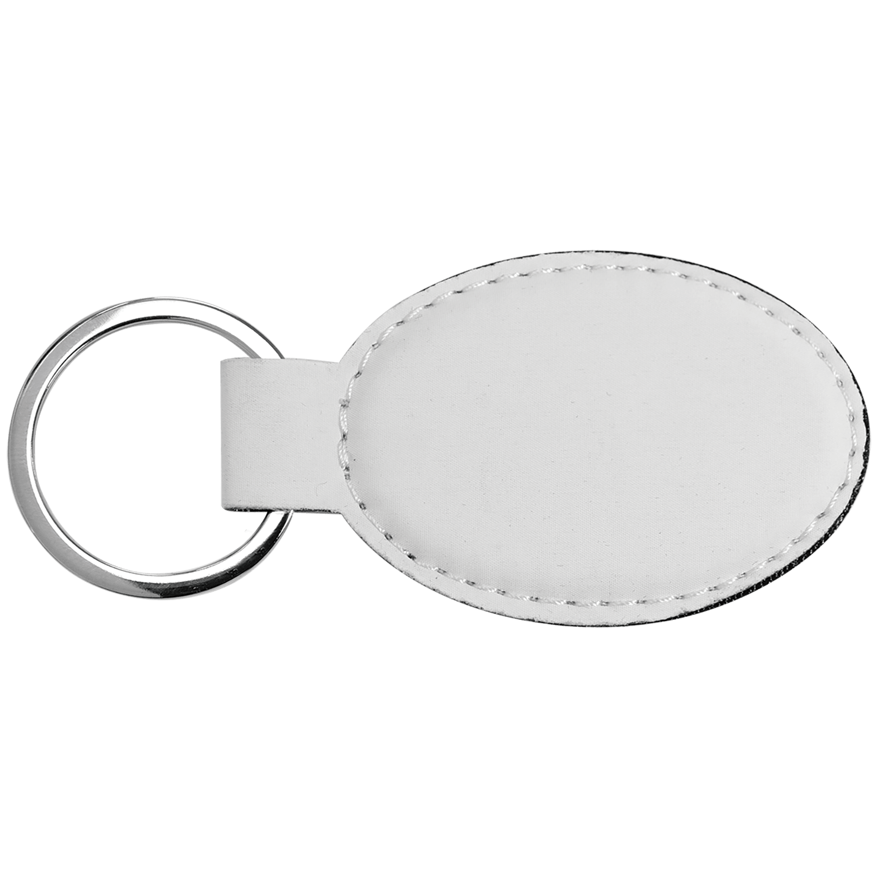 3" x 1.375" Subli-Tru Oval Keychain