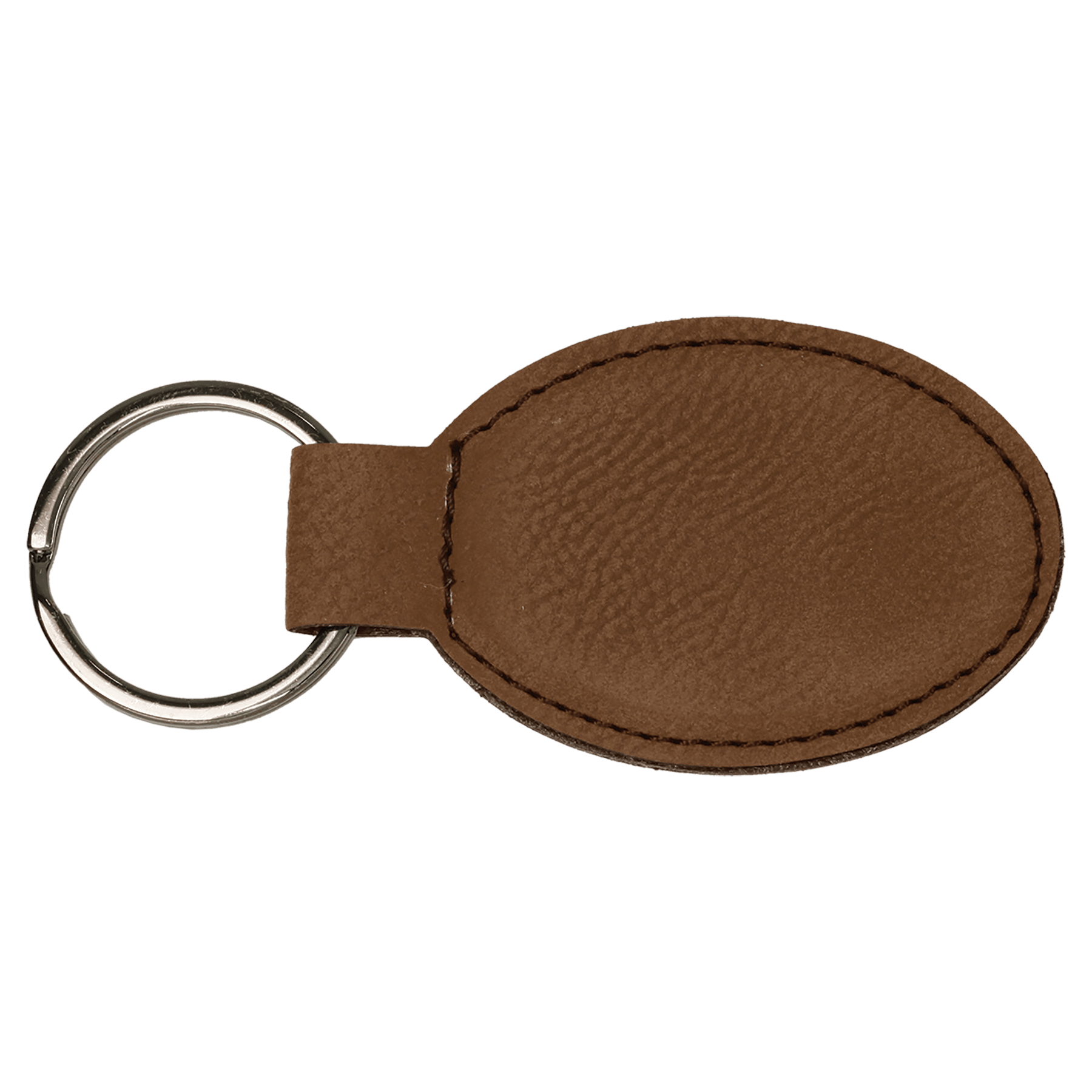 Leatherette Oval Keychain - KCL01