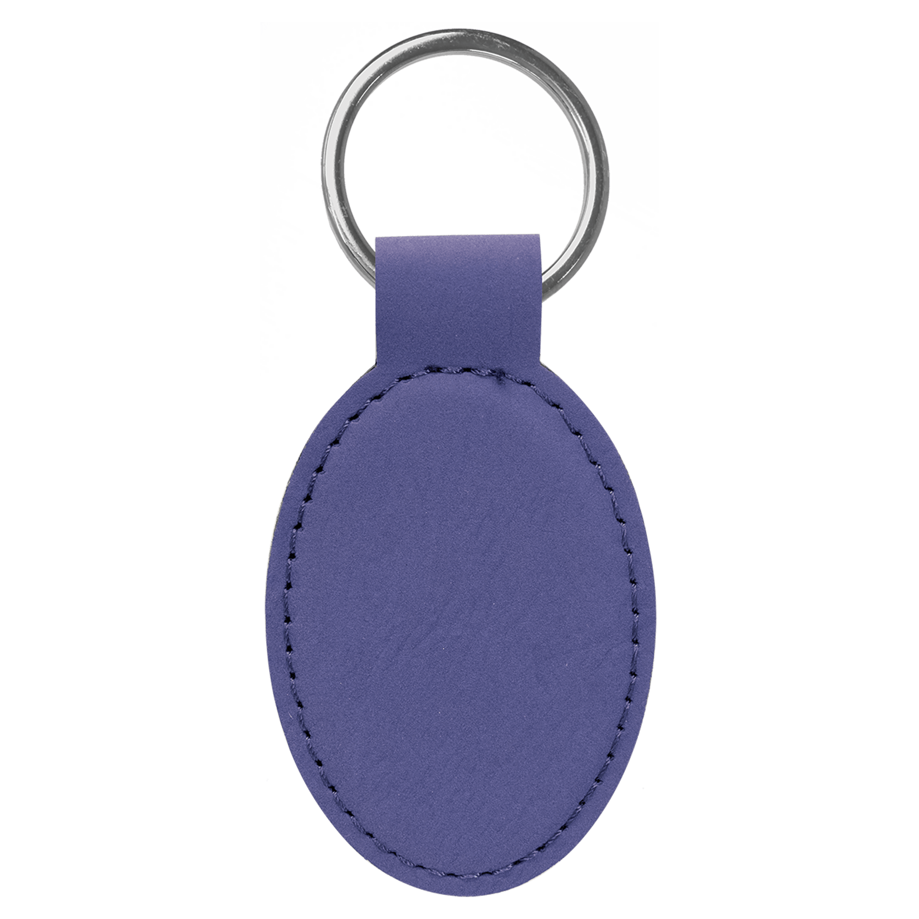 Leatherette Oval Keychain - KCL01