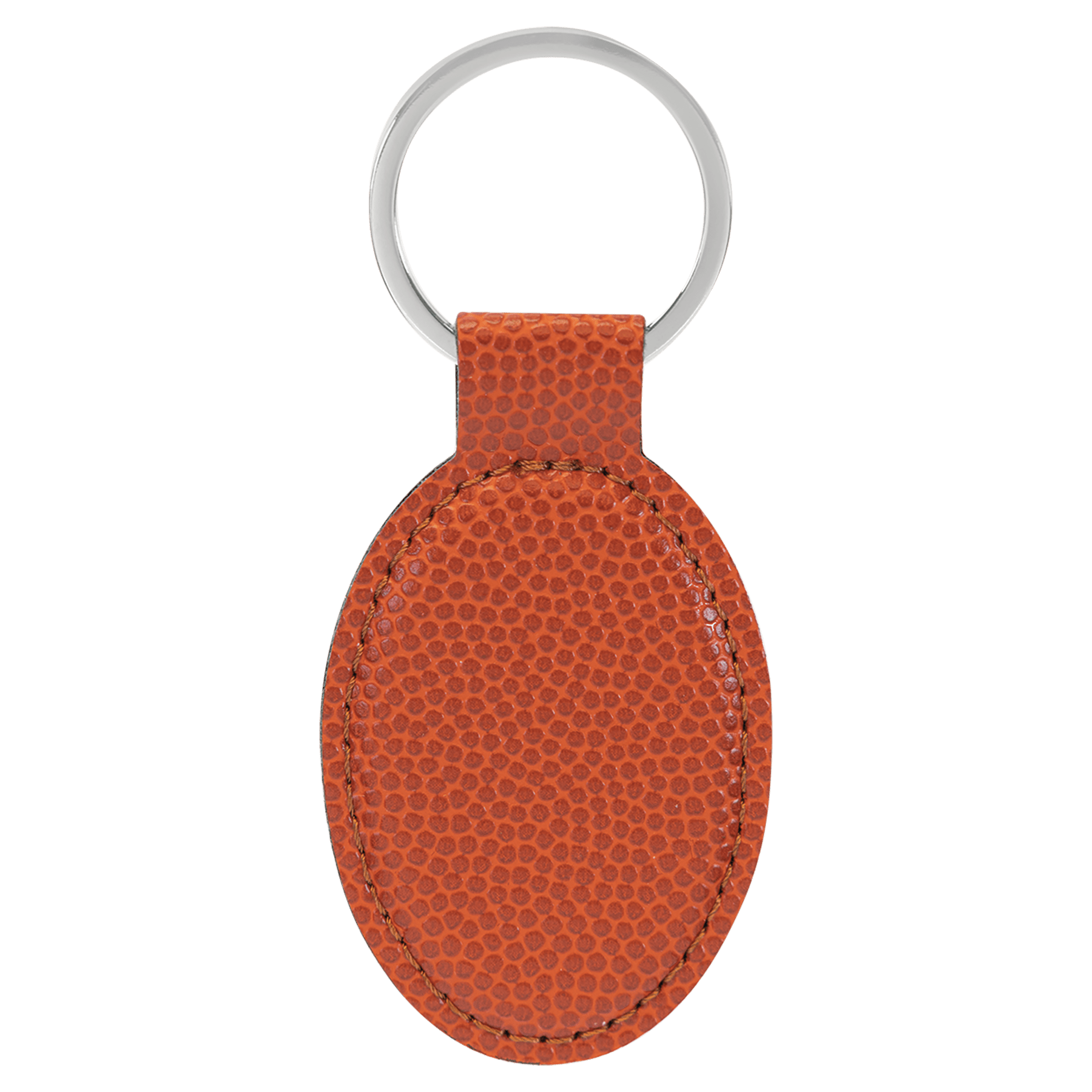 Leatherette Oval Keychain - KCL01