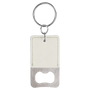 Rectangle Leatherette Bottle Opener Keychain - KCL11