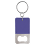 Rectangle Leatherette Bottle Opener Keychain - KCL11