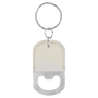 Oval Leatherette Bottle Opener Keychain - KCL04