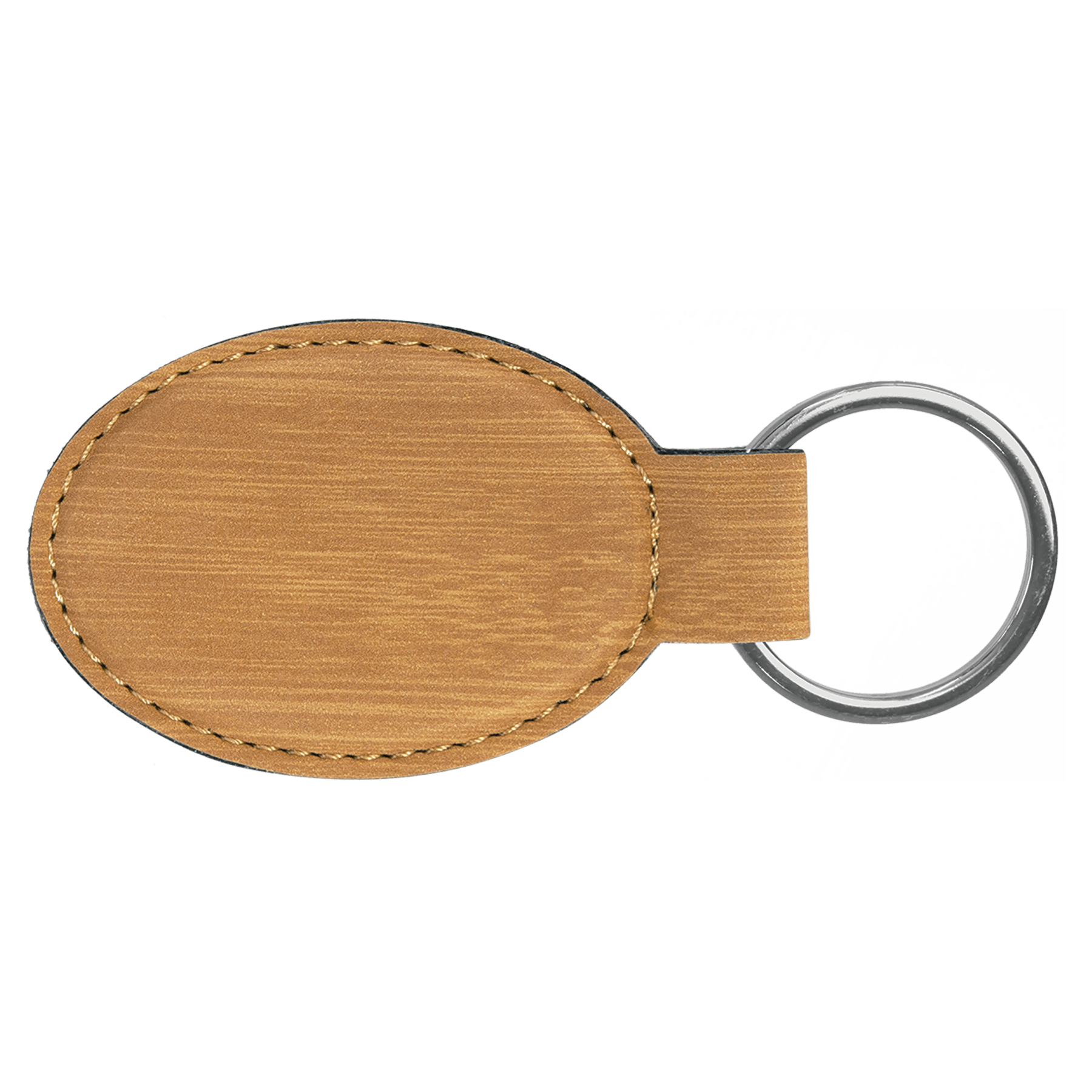 Leatherette Oval Keychain - KCL01