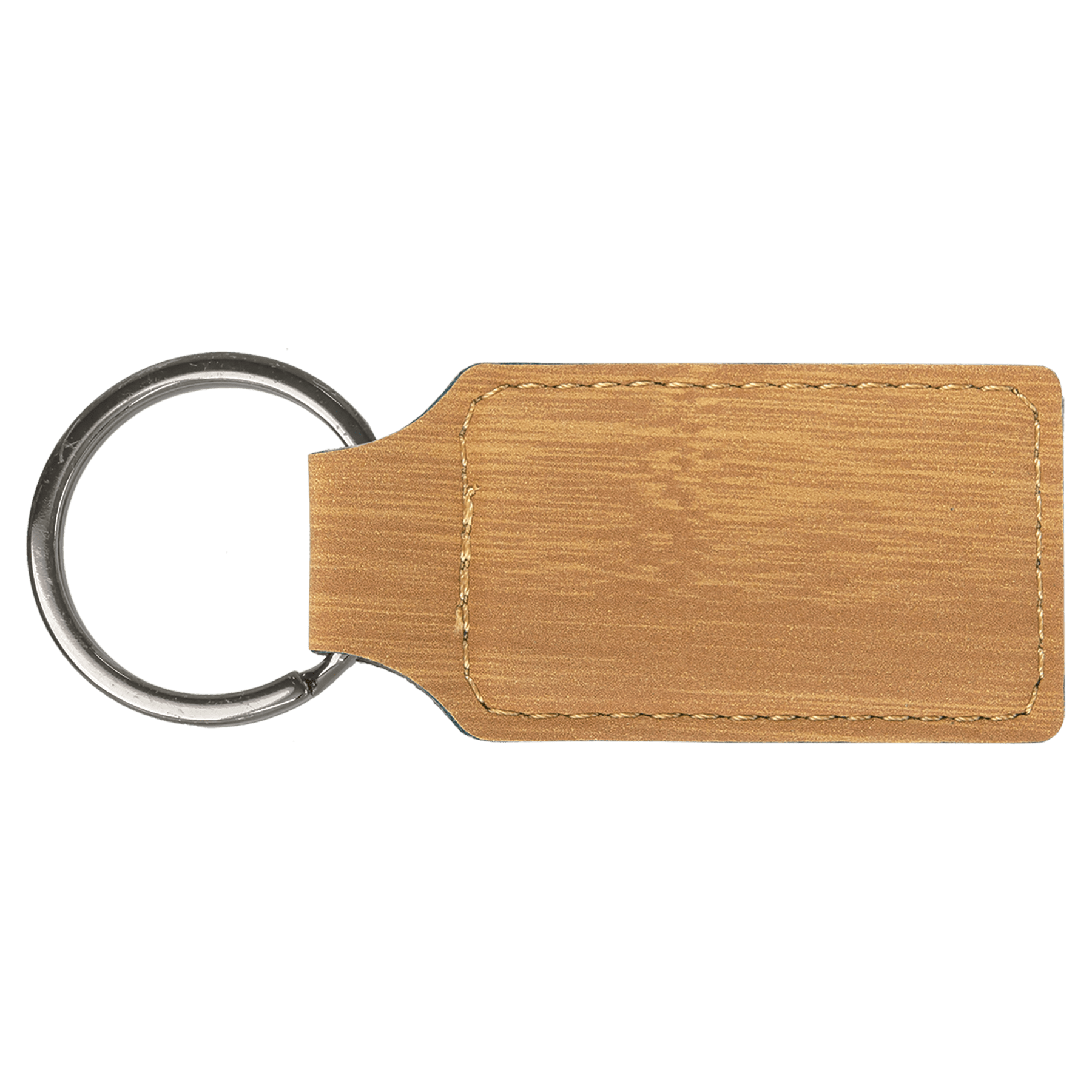 Leatherette Rectangle Keychain - KCL08