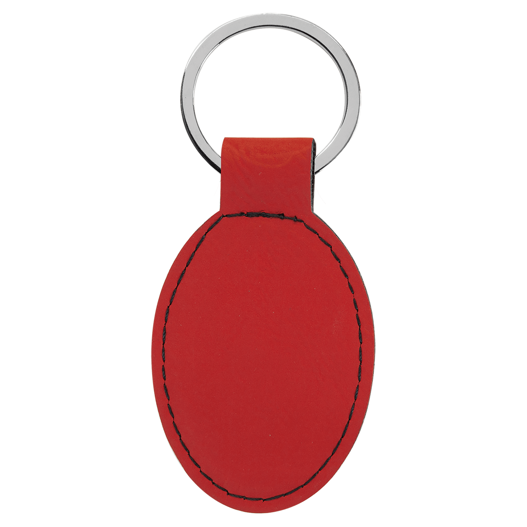 Leatherette Oval Keychain - KCL01