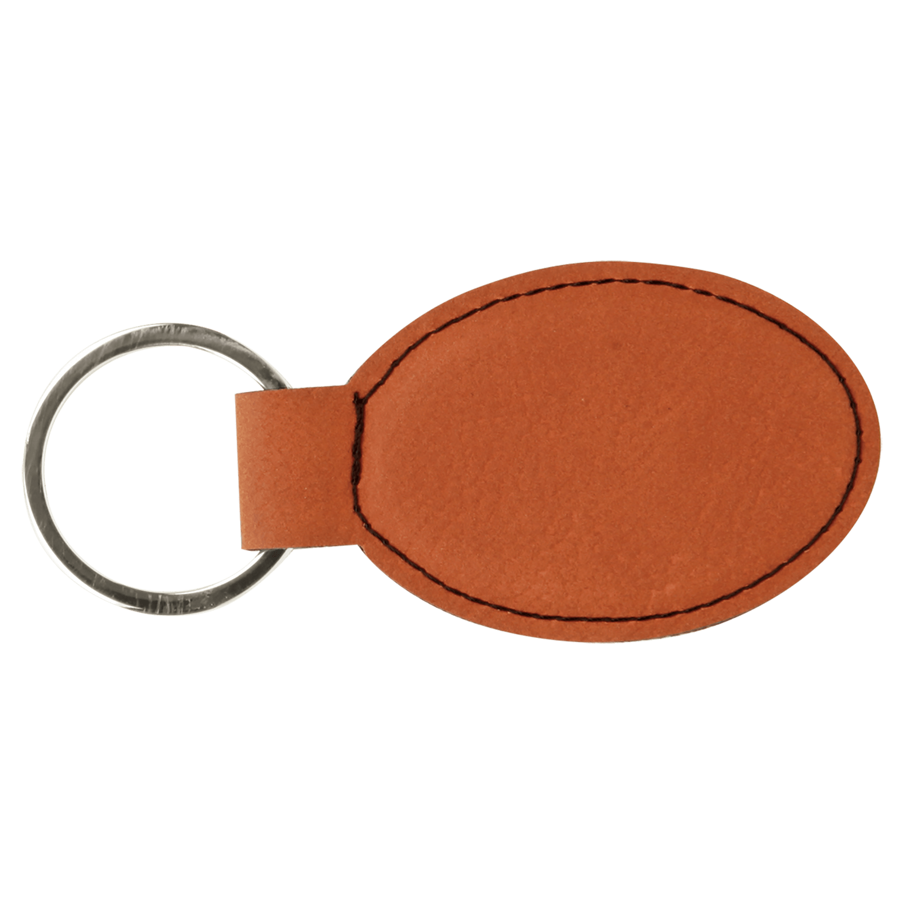 Leatherette Oval Keychain - KCL01