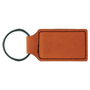 Leatherette Rectangle Keychain - KCL08