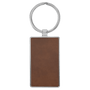 Leatherette/Metal Rectangle Keychain - KCL09