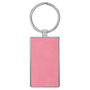 Leatherette/Metal Rectangle Keychain - KCL09