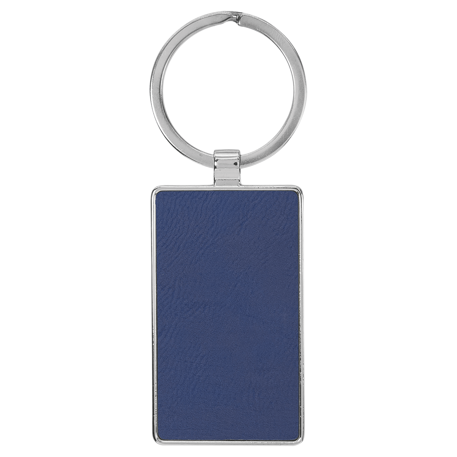 Leatherette/Metal Rectangle Keychain - KCL09