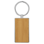 Leatherette/Metal Rectangle Keychain - KCL09