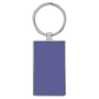 Leatherette/Metal Rectangle Keychain - KCL09
