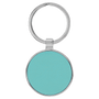 Leatherette/Metal Round Keychain - KCL10