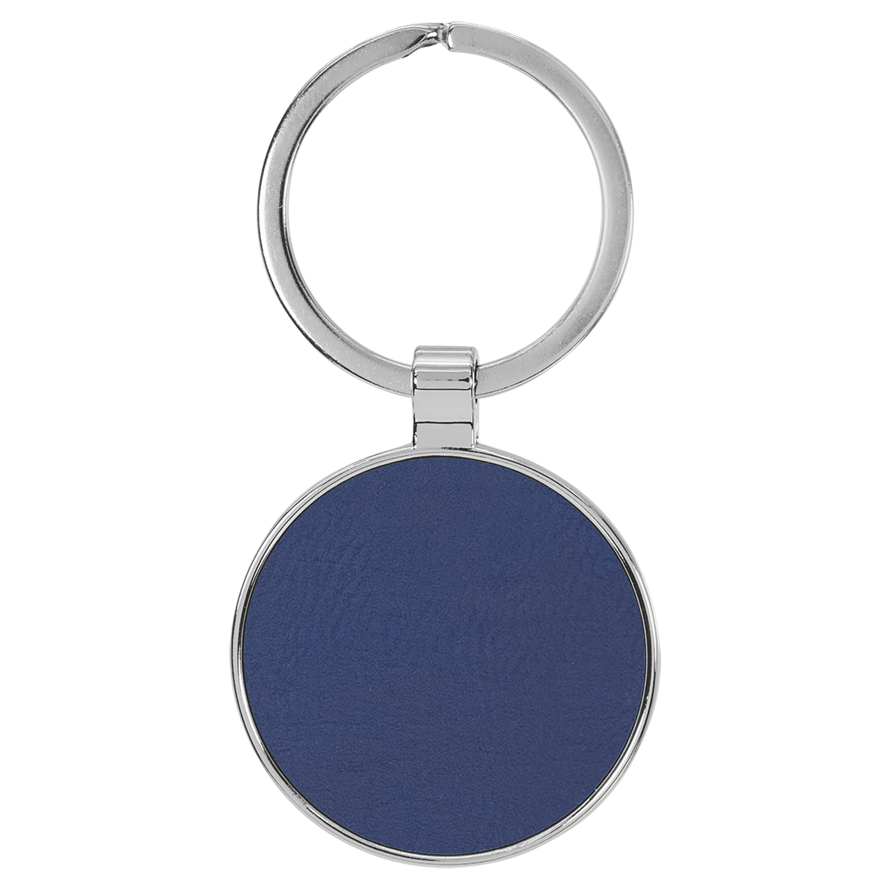 Leatherette/Metal Round Keychain - KCL10