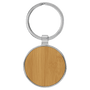 Leatherette/Metal Round Keychain - KCL10