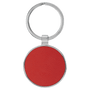 Leatherette/Metal Round Keychain - KCL10
