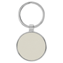 Leatherette/Metal Round Keychain - KCL10