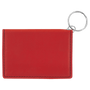 4.25" x 3" Red Leatherette Keychain ID Holder