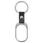 3.6" x 1.4" Oval Sublimatable Keychain with White Insert