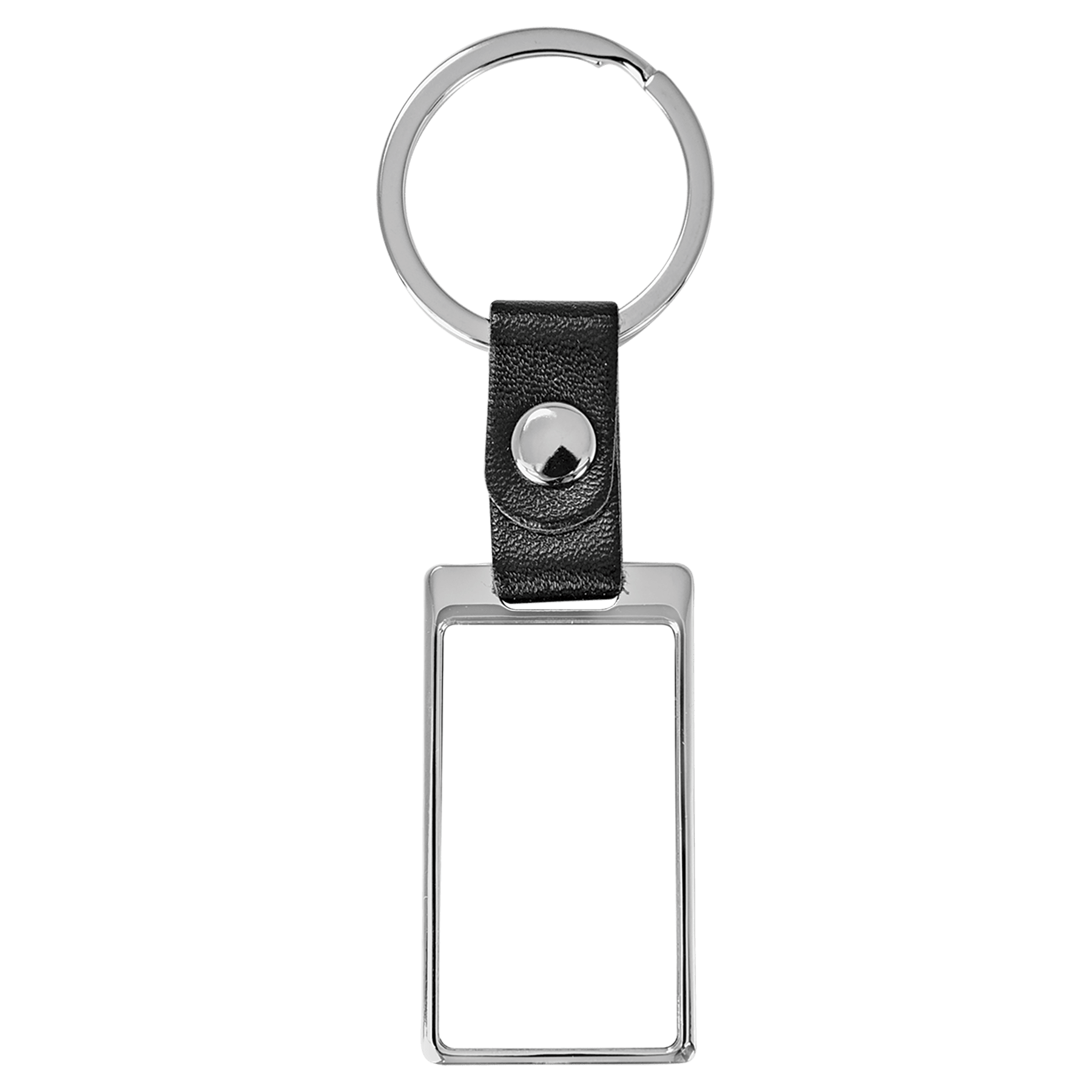 Rectangle Sublimatable Keychain with White Insert