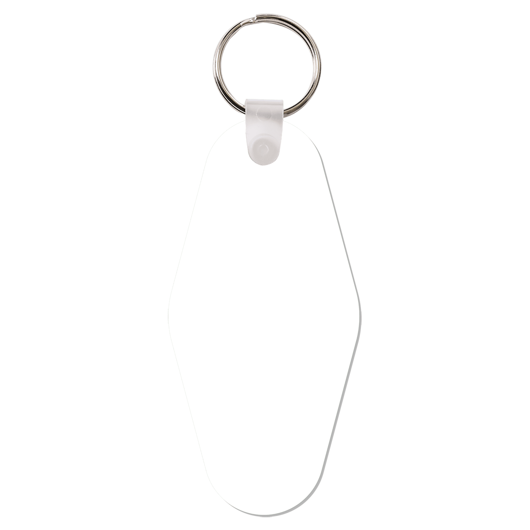 Unisub Gloss White FRP Sublimatable Vintage Hotel Keychain