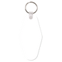 Unisub Gloss White FRP Sublimatable Vintage Hotel Keychain