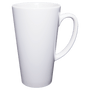 17 oz. White Latte Mug with Handle