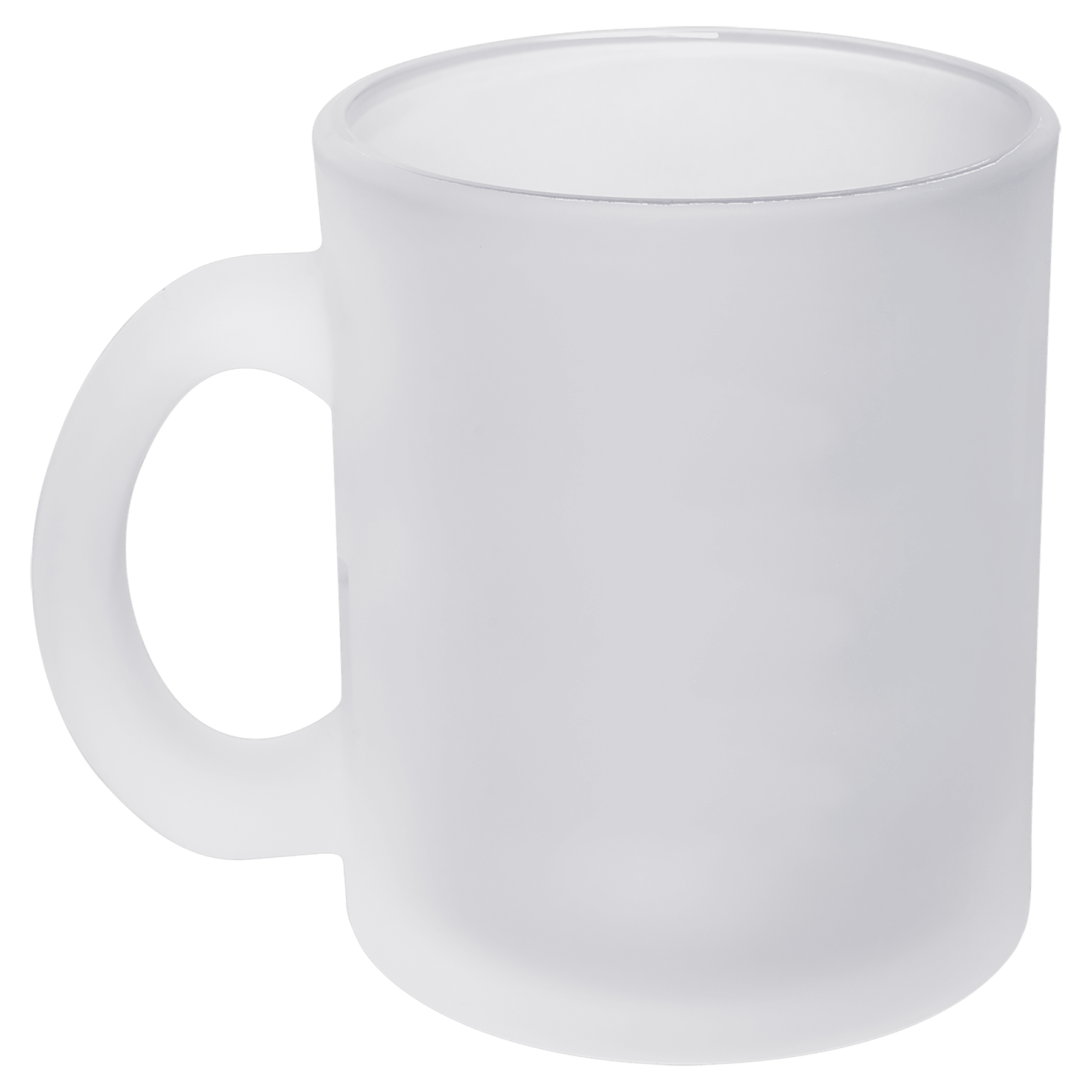 10 oz. Frosted Glass Mug with Handle